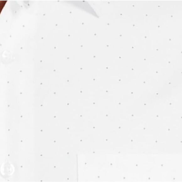 Men's Long Sleeve Poplin Button-Up Polka Dot Dress Casual Shirt 2-Pack Size S - Picture 11 of 12